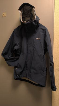  Rab Waterproof Jacket - Navy Blue - Size S - Pertex 