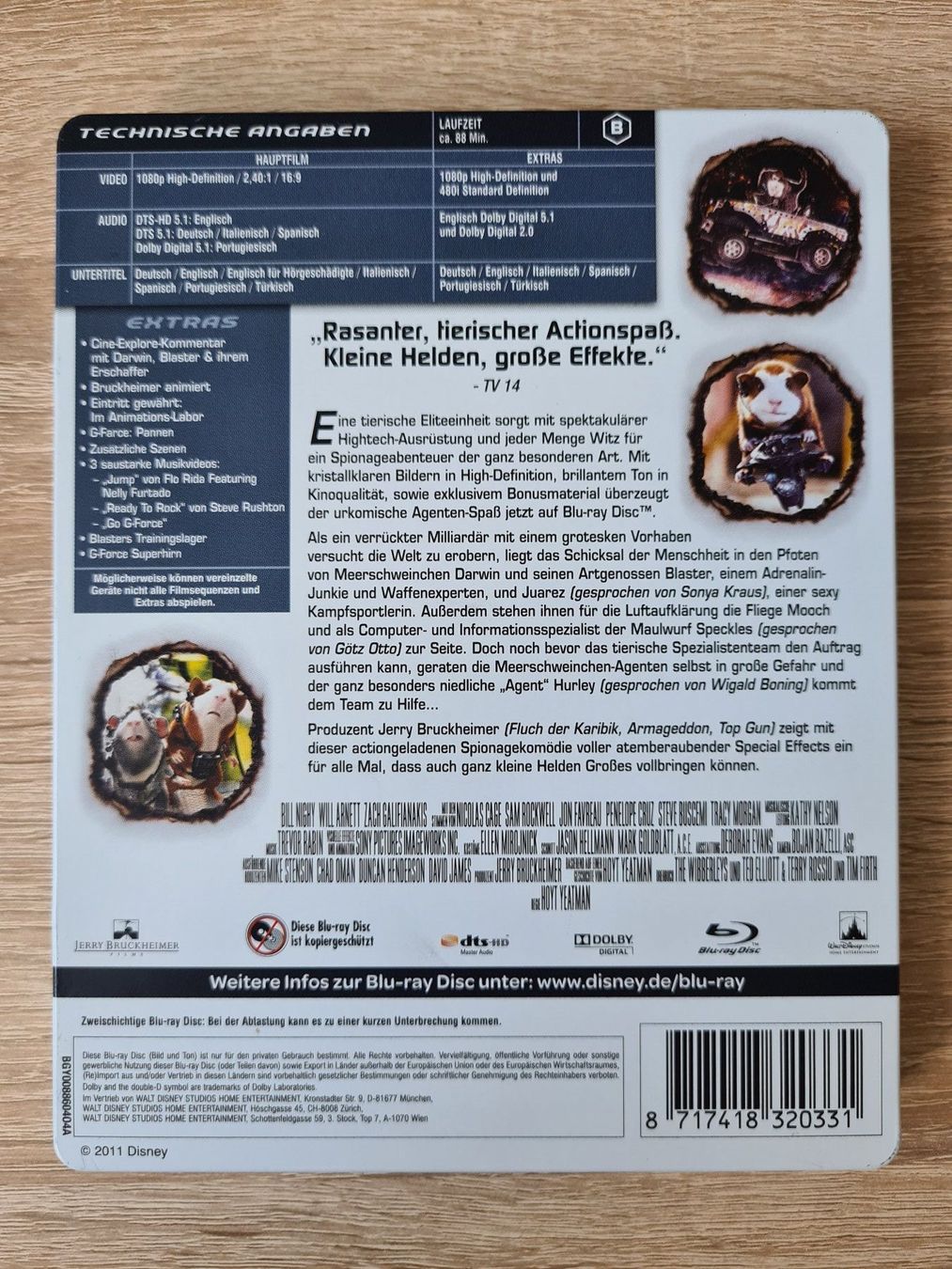 Tutti i DVDs: G-Force - Agenten mit Biss-Steelbook-BR – Usato da Carouge GE venduto da Franllo 1