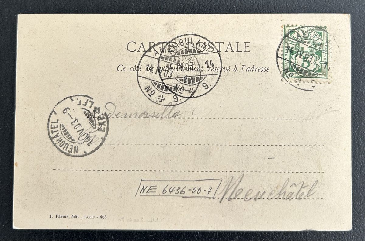 Cartoline postali: Le Locle Rue du Pont  – Usato da Horw venduto da Tellbub 1