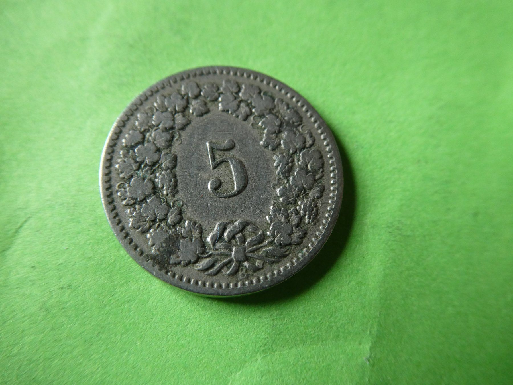 Tutti le monete: Schweiz 1895, 5 Rappen – Usato da Hinterforst venduto da Rohusri 1