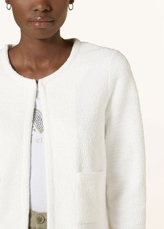 More&More Bouclé Jacke, Gr. 40, creme - Top Zustand!