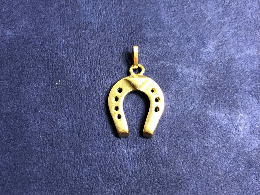 Ciondoli: Anhänger Hufeisen aus 18 Karat Gelbgold Au 750 – Usato da Bern venduto da bombich 1