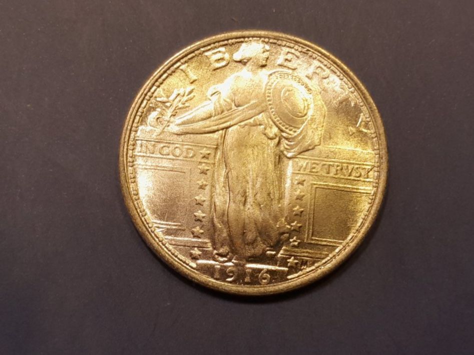 Alle Münzen: 1/4 dollar 1916, USA – Gebraucht aus Aarau von Reto_BA_01