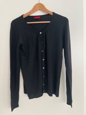 Cooler schwarzer Cardigan von Boss in schwarz