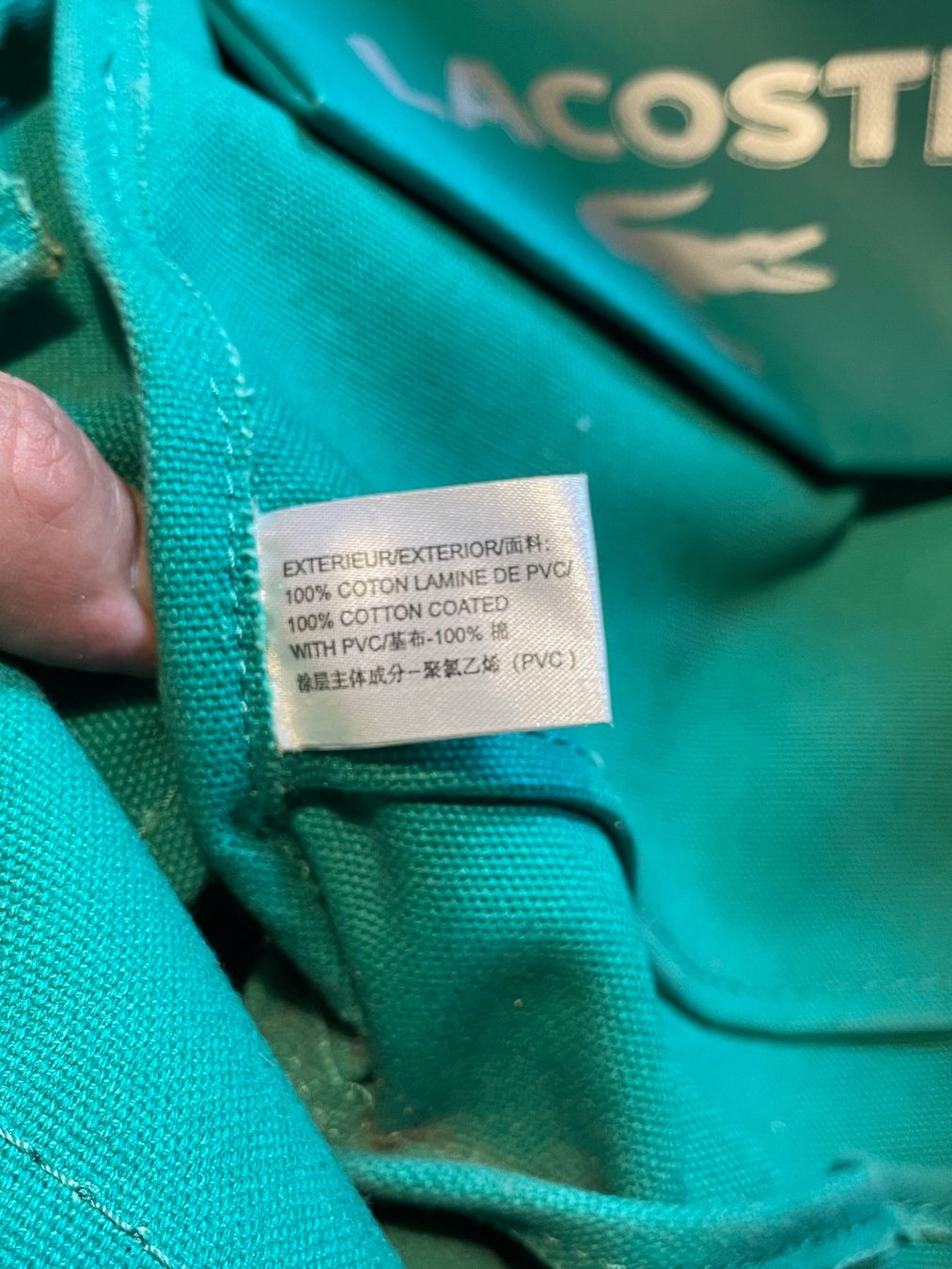 Lacoste Rucksäcke: 2K10 Unreleased Sample Lacoste Backpack waxed Coton 18L – Gebraucht aus Zürich von le_souk 4