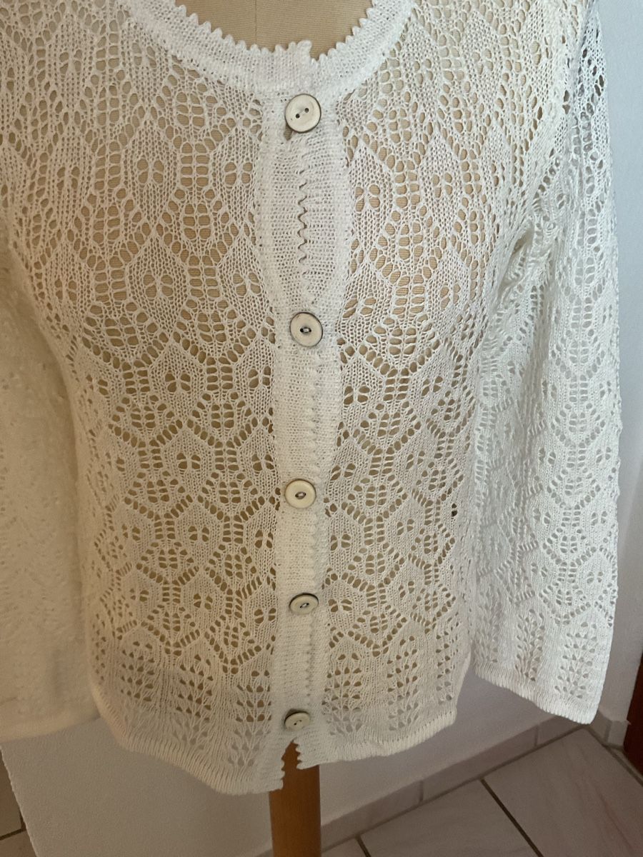 Jacken: Strickjacke LINARA weiss Grösse S Linen/ Cotton – Neu (gemäss Beschreibung) aus Wil ZH von RiccardaWegmann 9