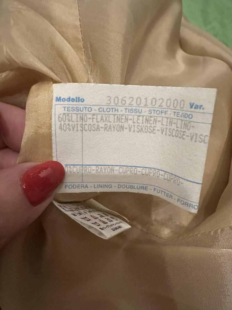 Vestiti: Completo giacca e vestito beige taglia 38-40 – Usato da Claro venduto da pao_6szn 4