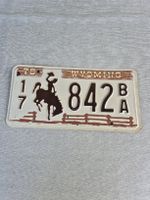 78 WYOMING 842  Blech Schild USA