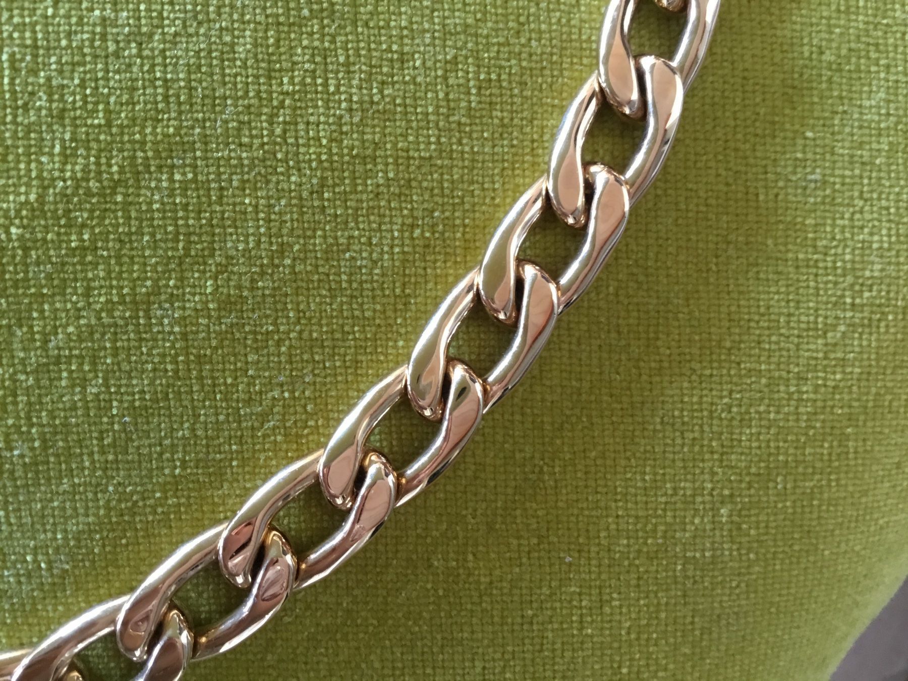 Catenine: Collier chaîne plate dorée maison Alpha – Nuovo e nell'imballaggio originale da Le Landeron venduto da nic_8hd5 2