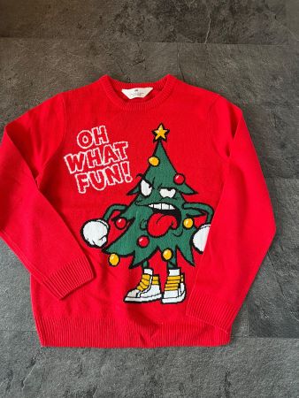 Weihnachtspullover H&M, Gr. 146/152
