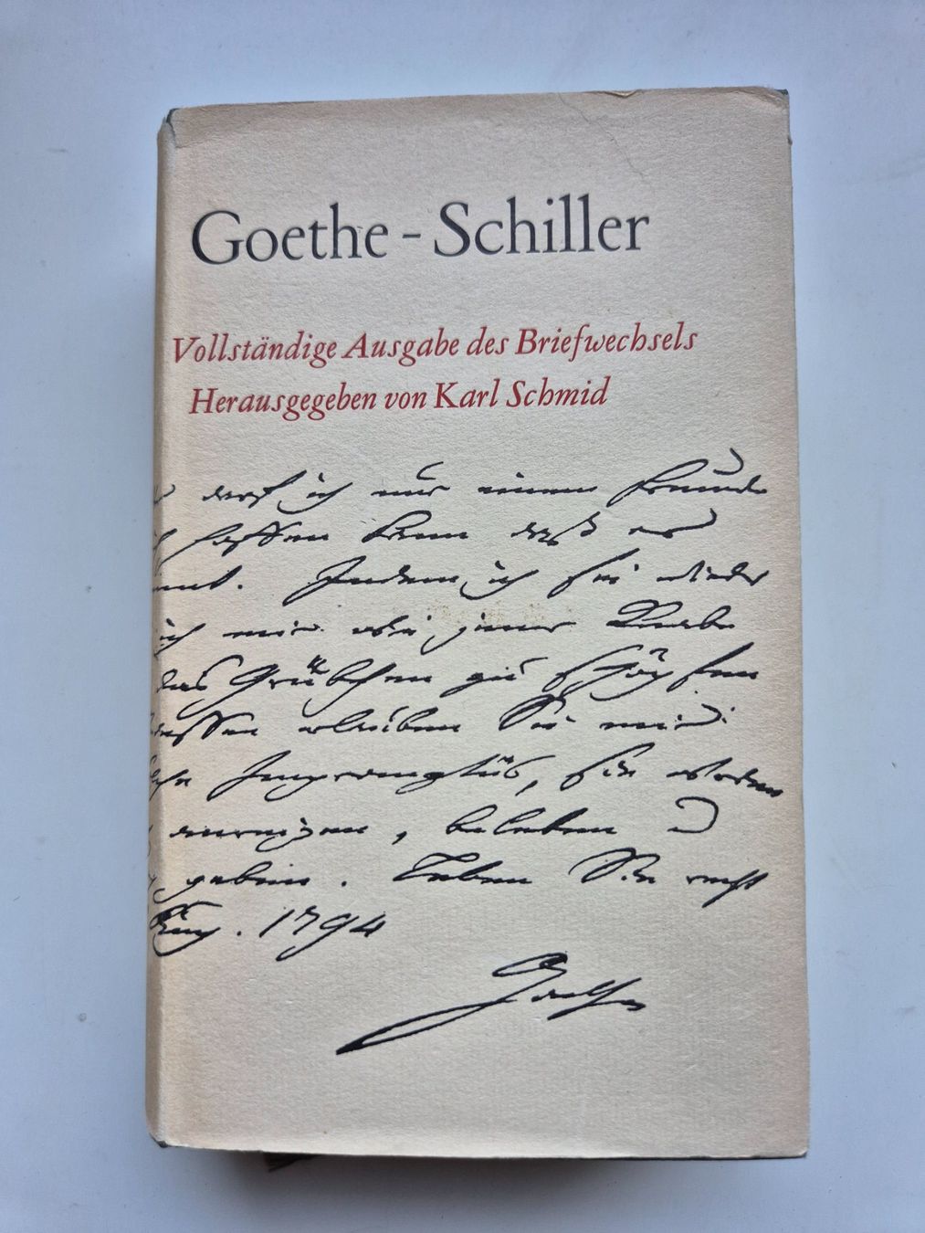 Libri: Goethe  -   Schiller   1949 – Usato da Niederweningen venduto da Obson