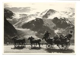 Kutschenfahrt - Reuss (UR) Alpenpass - Gletscher - Foto-AK