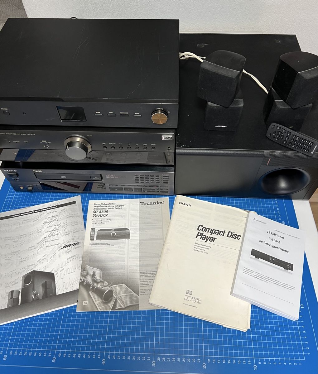 Technics Audio- & Mediensysteme: Soundmaster IR43DAB, Technics SU-A707, Sony X339ES – Gebraucht aus Thürnen von Lilie37
