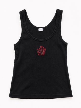 Schwarzes Tanktop