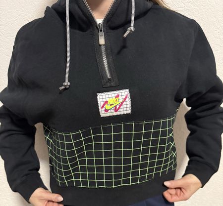 Nike Vintage Hoodie Schwarz Gr. S - Top Zustand!