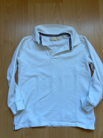 Langarm Polo Zara Boys weiss Grösse 128 guter Zustand