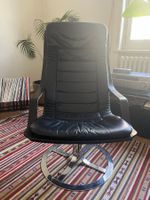Schwarzer Ledersessel, Zustand gut