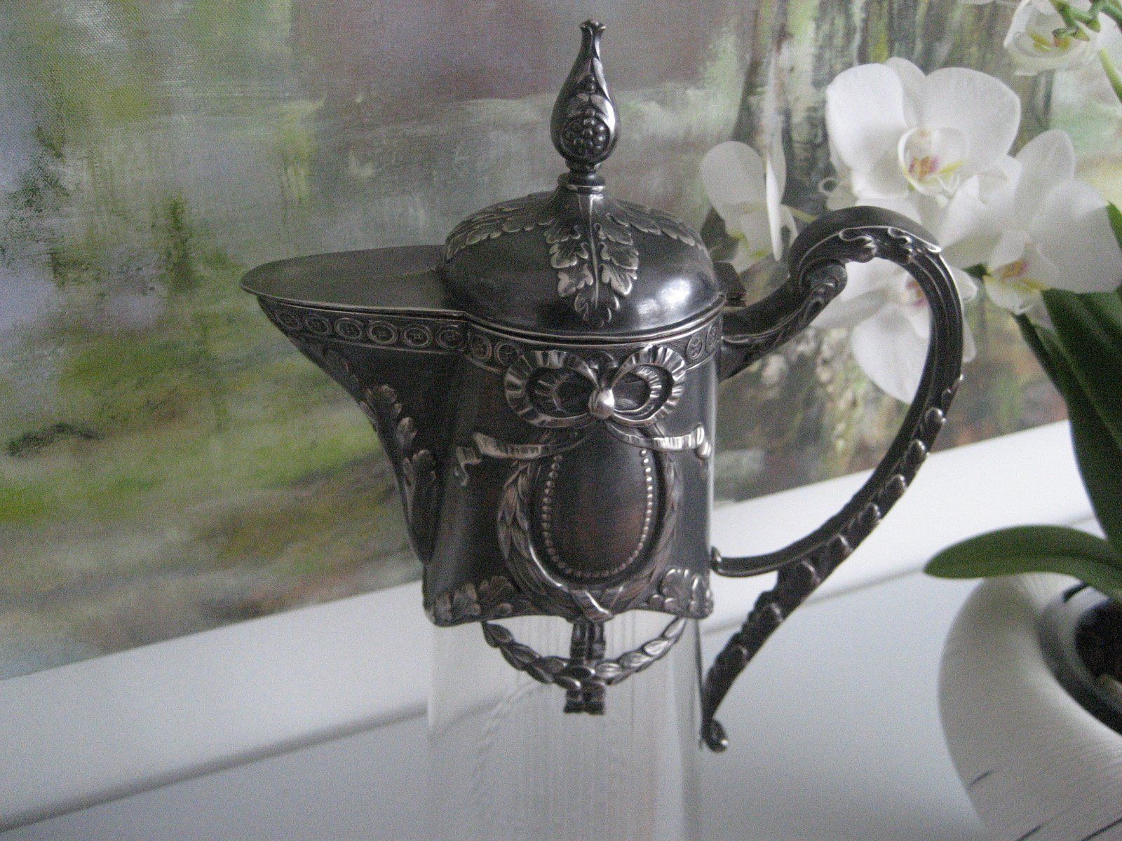 Caraffe: Grosse Prunkkaraffe Jugendstil 1900 Karaffe Antik – Usato da Rieden SG venduto da severem13 1