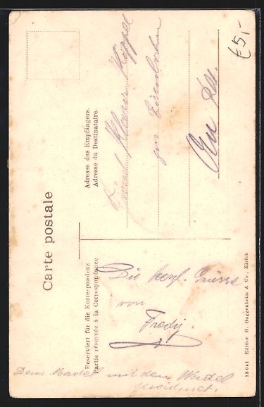 Cartoline postali: Ragaz, Blick aus einer Schlucht auf den  – Usato da Berlin venduto da bartko-reher 1