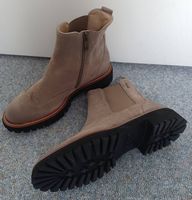 NEU - Paul Green Stiefelette, Gr. 39, Nubuk-Leder, nature