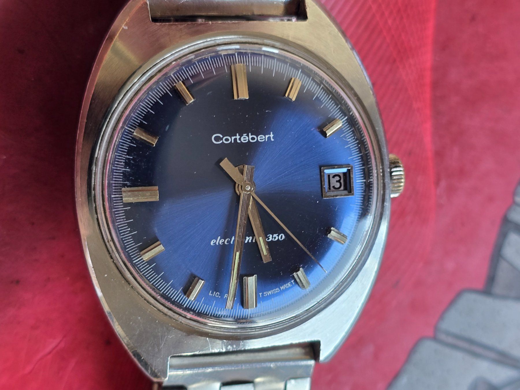 Cortébert Orologi: 260 Cortebert Electronic 350 Date aus 1969 – Usato da Muri AG venduto da Corredor 2