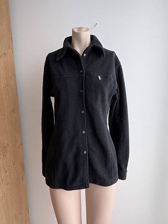 Bogner Fleece Jacke schwarz Gr. S Vintage