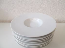 8 Gourmet-Teller aus  Porzellan