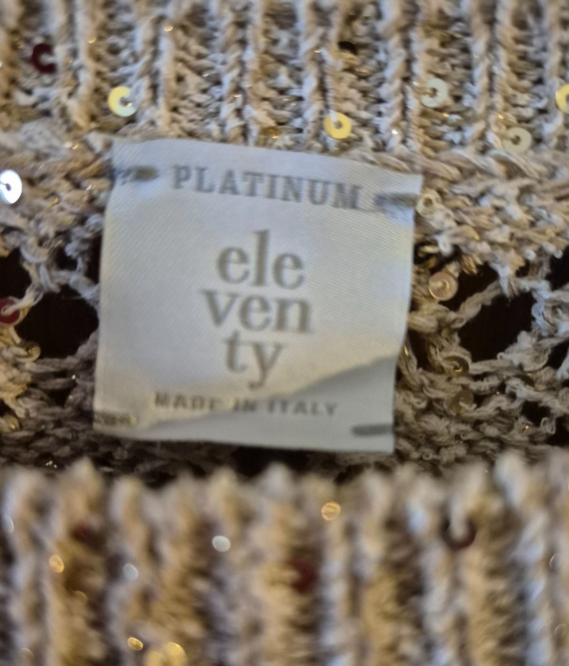 Pulls & Sweat-shirts: Damen Pullover Strick beige mit Pailletten Grösse S – Neuf (Voir description) à St. Gallen par limonaden 1