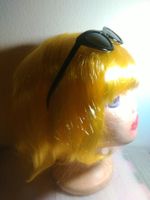 damen blondperücke,glanzig,dunckelblond