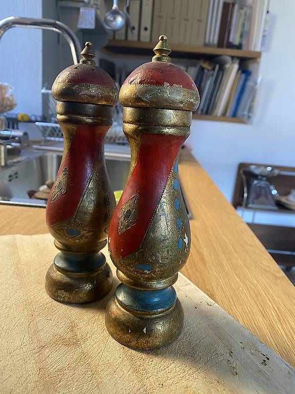Tutte le decorazioni: Sale e pepe in legno dipinti – Usato da Origlio venduto da eli_gk55 1