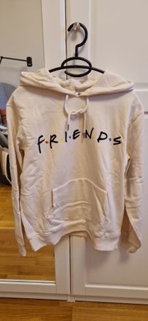 Kaputzenpullover Hoodie H&M Friends creme S