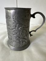 Zinnkrug / Bierkrug mit Jagdmotiv - guter Zustand!