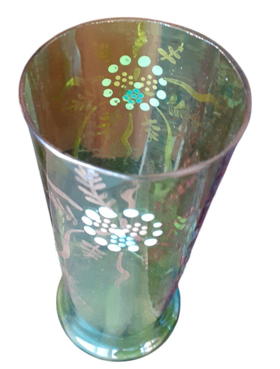 Bicchieri: Grüner Glasbecher antik – Usato da Mörschwil venduto da antiksalon 3