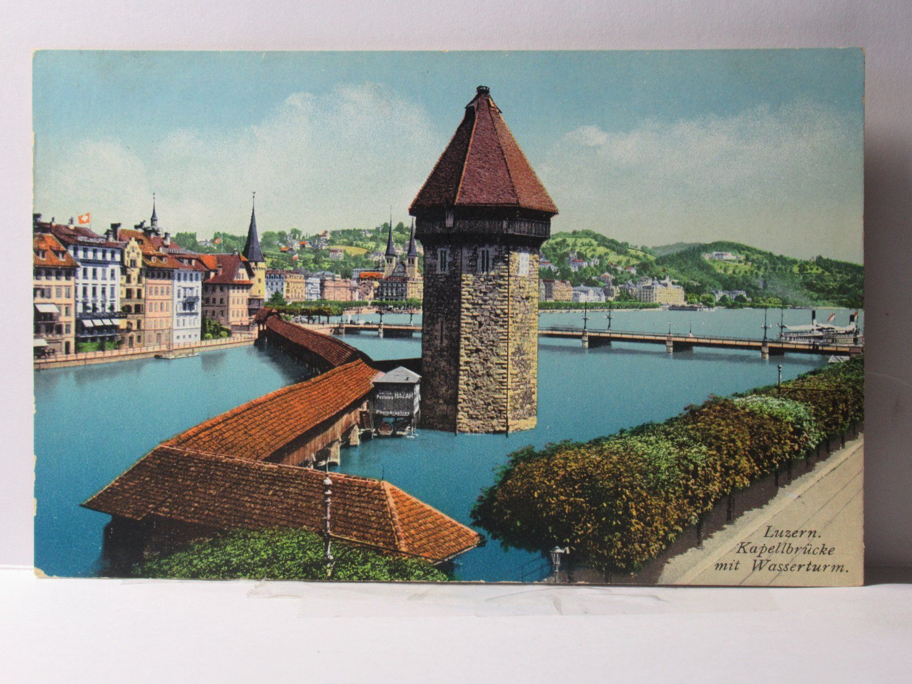 Cartoline postali: Luzern , Kapellbrücke mit Wasserturm – Nuovo (secondo la descrizione) da Grenchen venduto da Bluemchen1900