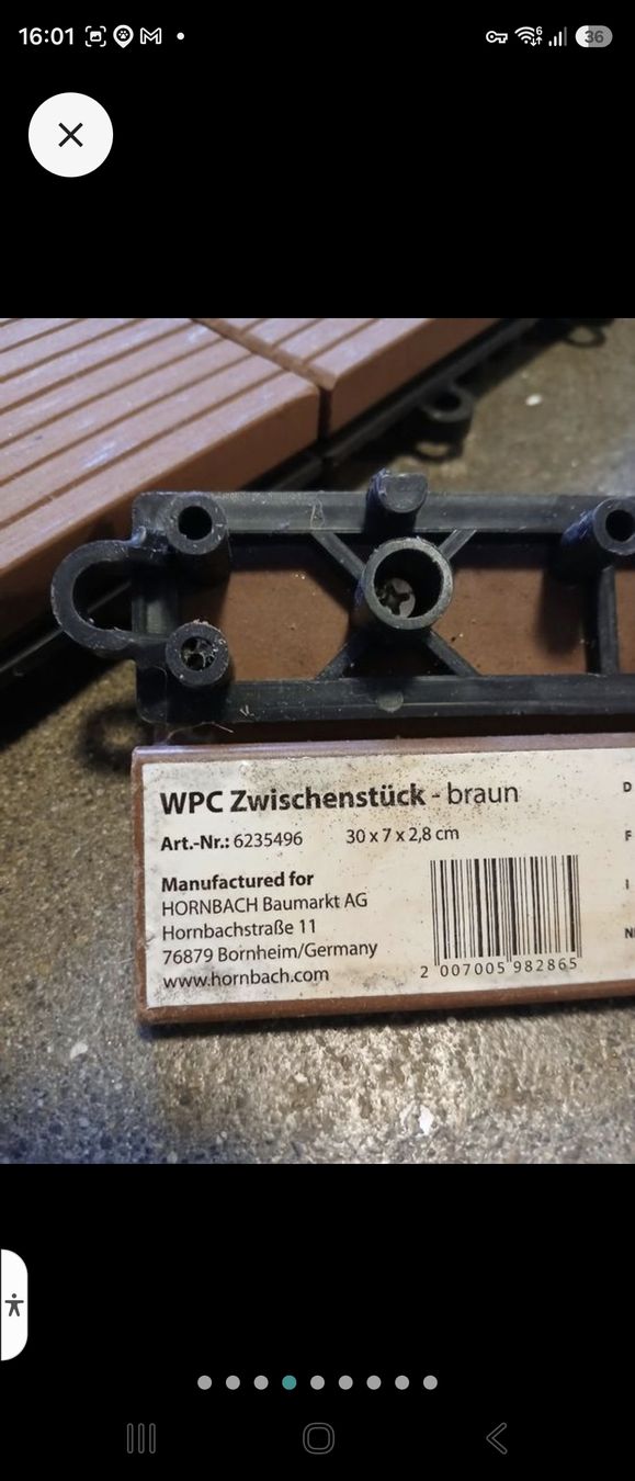 Bodenbeläge: Terrassendielen Klickfliesen WPC – Gebraucht aus Dietikon von Wutho 4