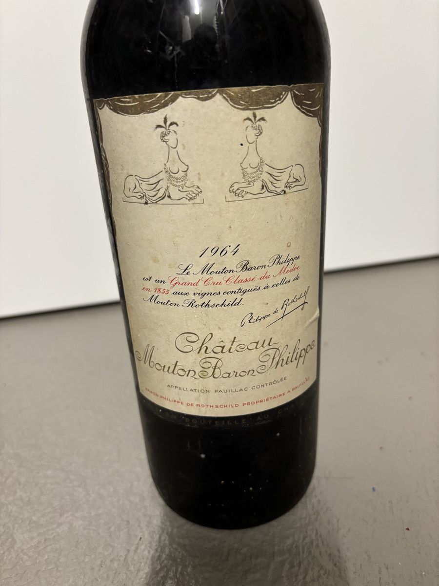Vino: 1964 Château Mouton Baron Philippe Bordeaux – Nuovo (secondo la descrizione) da Kerns venduto da lam_s9yn