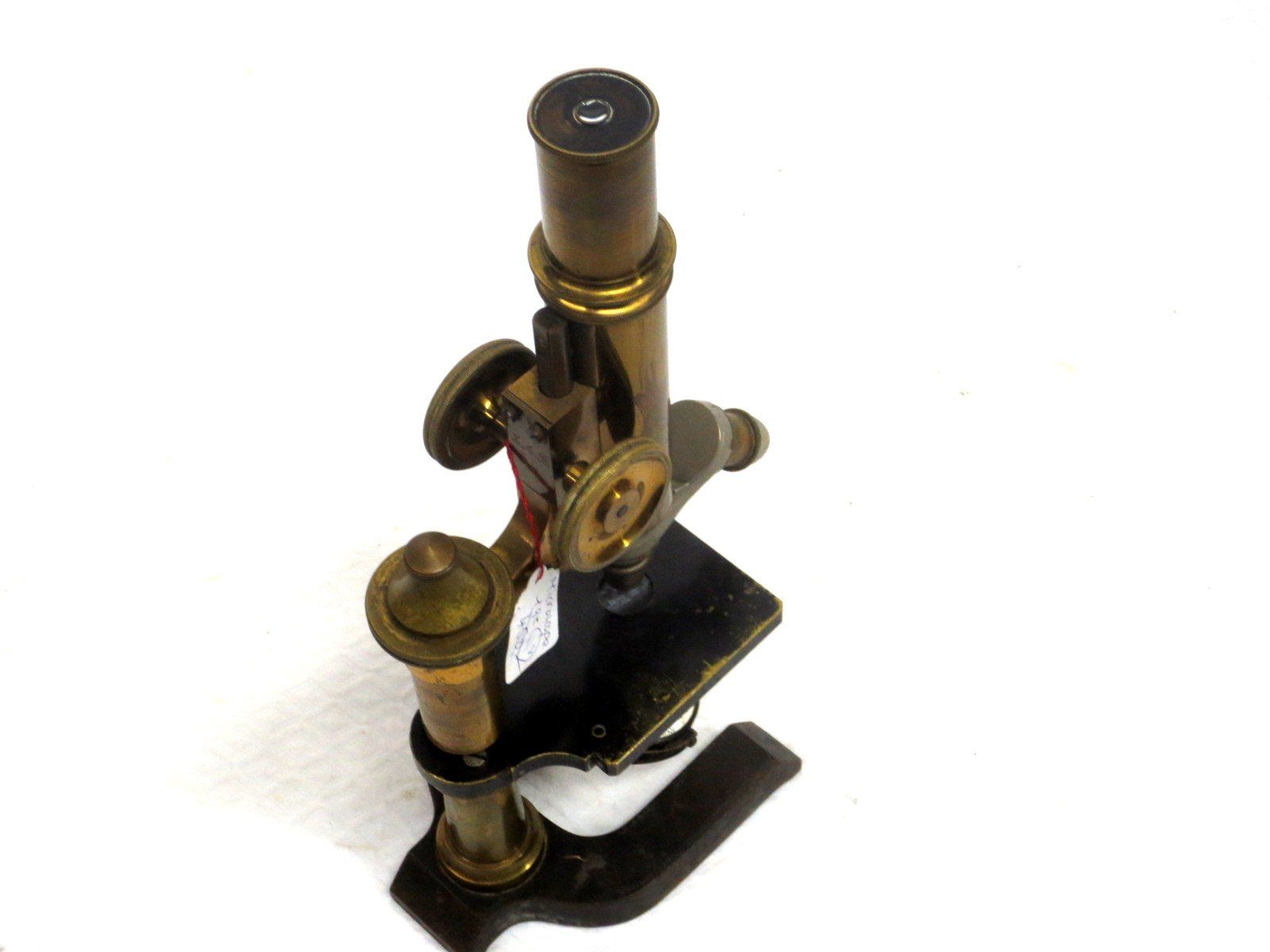 Microscopi: Microscope ancien laiton antikes Messingmikroskop – Usato da Noville venduto da ceram 4