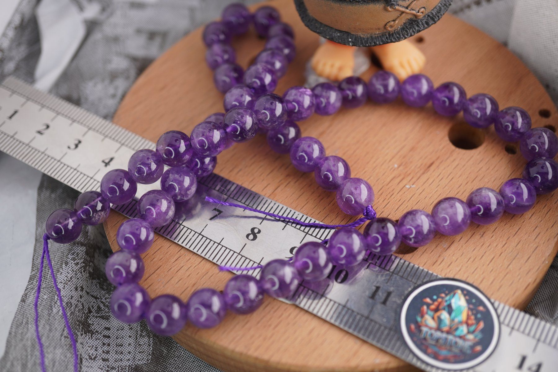 Minerali & Pietre curative: Amethyst  6mm Kugel Strang    Ab 1.- – Nuovo e nell'imballaggio originale da Eschenbach SG venduto da topstone 3