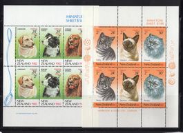 R5509  /  Nouvelle Zélande 1982 neufs XX ( chiens et chats