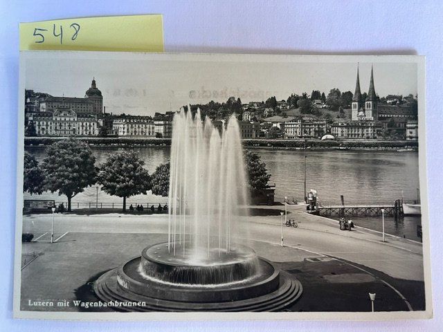 Ansichtskarten: alte Ansichtskarte Luzern mit Wagenbachbrunnen – Gebraucht aus Niederwil AG von dahu75