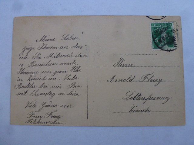 Cartes postales: AK Interlaken - Mönch und Jungfrau 1912 – D'occasion à Walkringen par Casablanca777 1