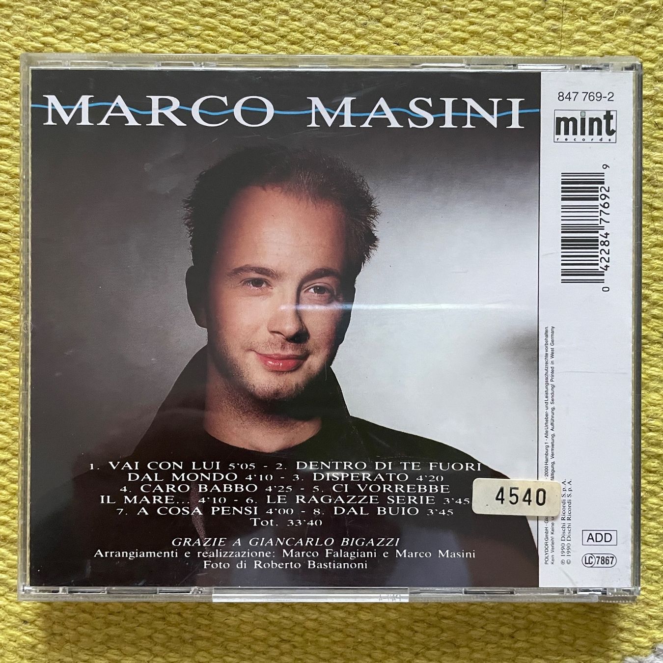 CDs: MARCO MASINI-MARCO MASINI – Gebraucht aus Rorschacherberg von CD-Roli 1