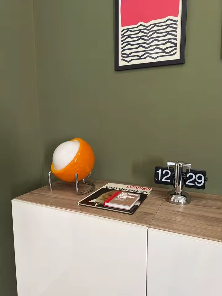 Lampade: Glas Lampe, Orange/Chrom, Top Zustand! – Usato da Bern venduto da Bellsjingle