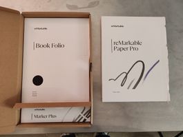 ReMarkable Paper Pro Bundle with Marker Plus and Book Folio 