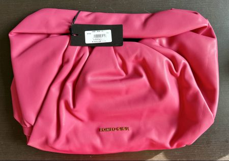 Pochette Romeo Gigli NUOVA rosa fucsia in pelle