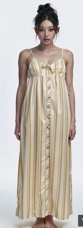 Promod Maxikleid gestreift Gr. 36/38 – leicht & luftig