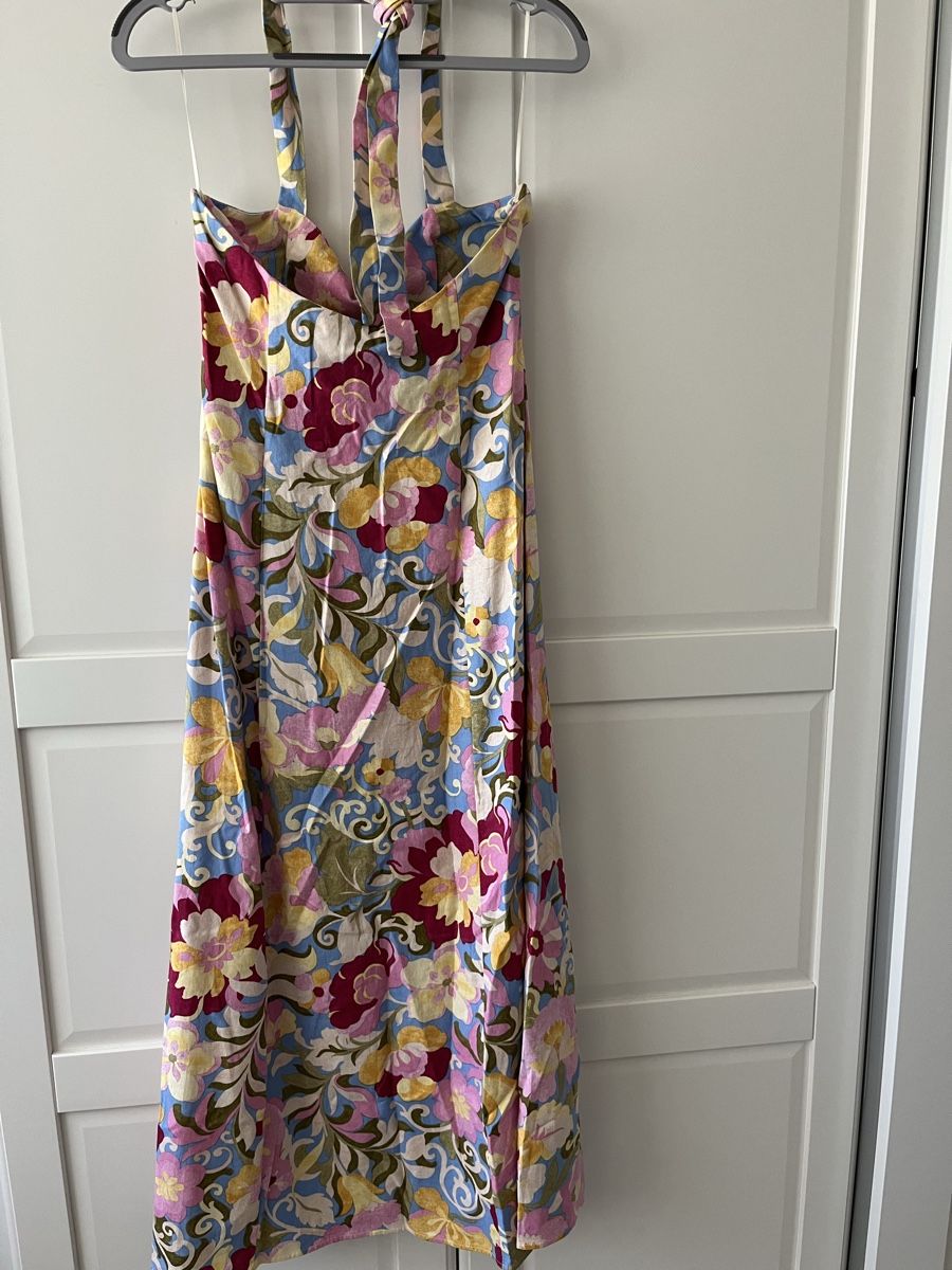 Zara Vestiti: Linen Blend Midi-Kleid – Nuovo e nell'imballaggio originale da Allschwil venduto da eyl_bb8q 4