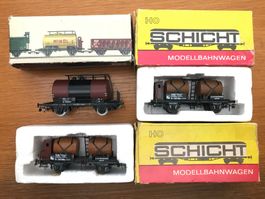 3x Piko/Schicht MAV Kesselwagen Weinfasswagen Güterwagen