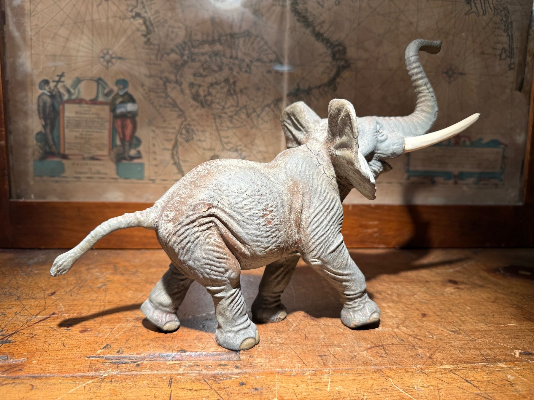 Statuette: Antike Elefant Figur aus Elastolin (Germany) – Usato da schaffhausen venduto da VintAntik_1980 1