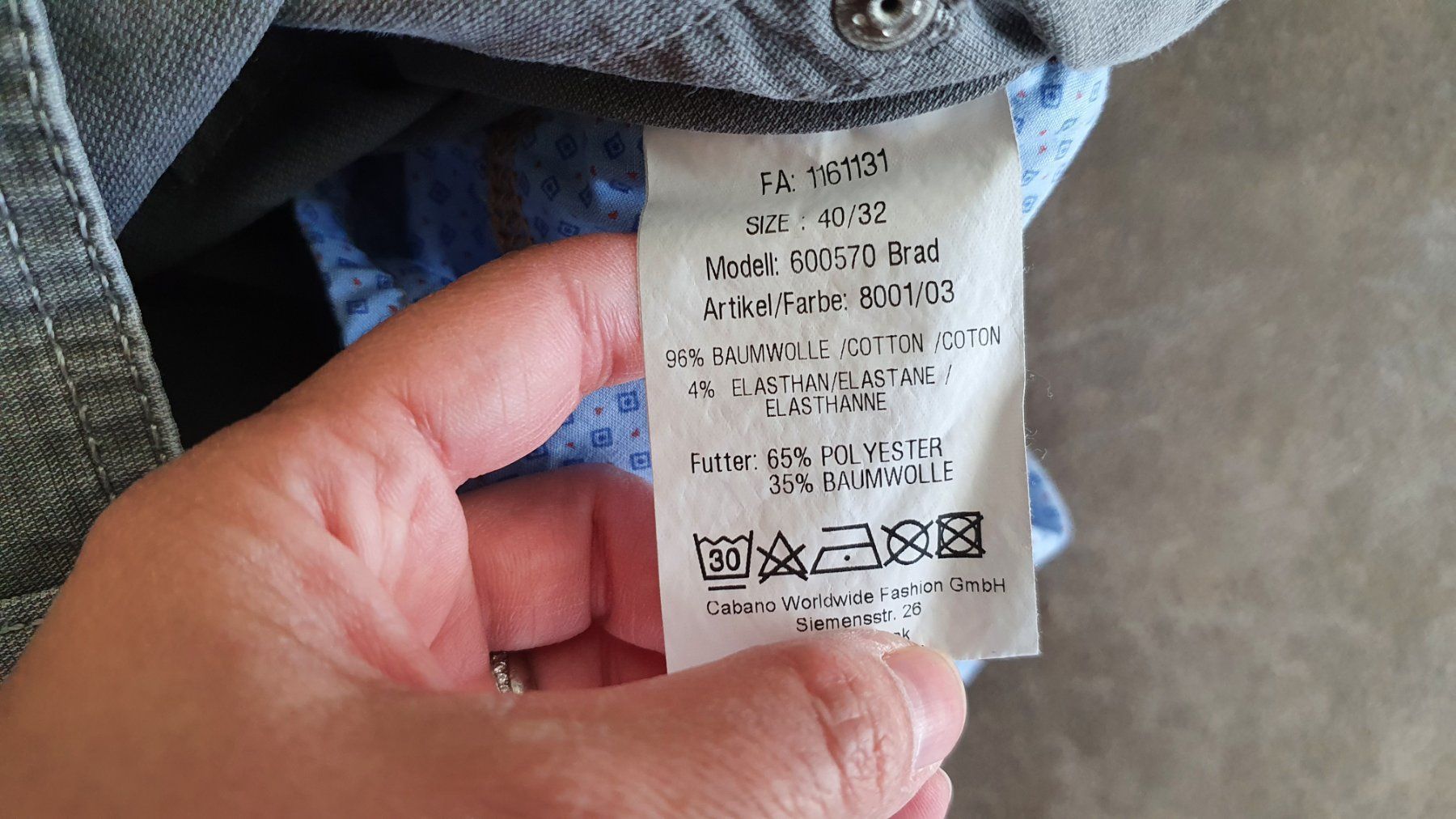 Hosen: casa moda - Stoffhose - Gr. 56 – Gebraucht aus Staufen von Fleby84 3